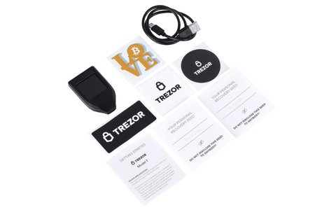 Image: Trezor/Supplied Contents of Trezor Model T box