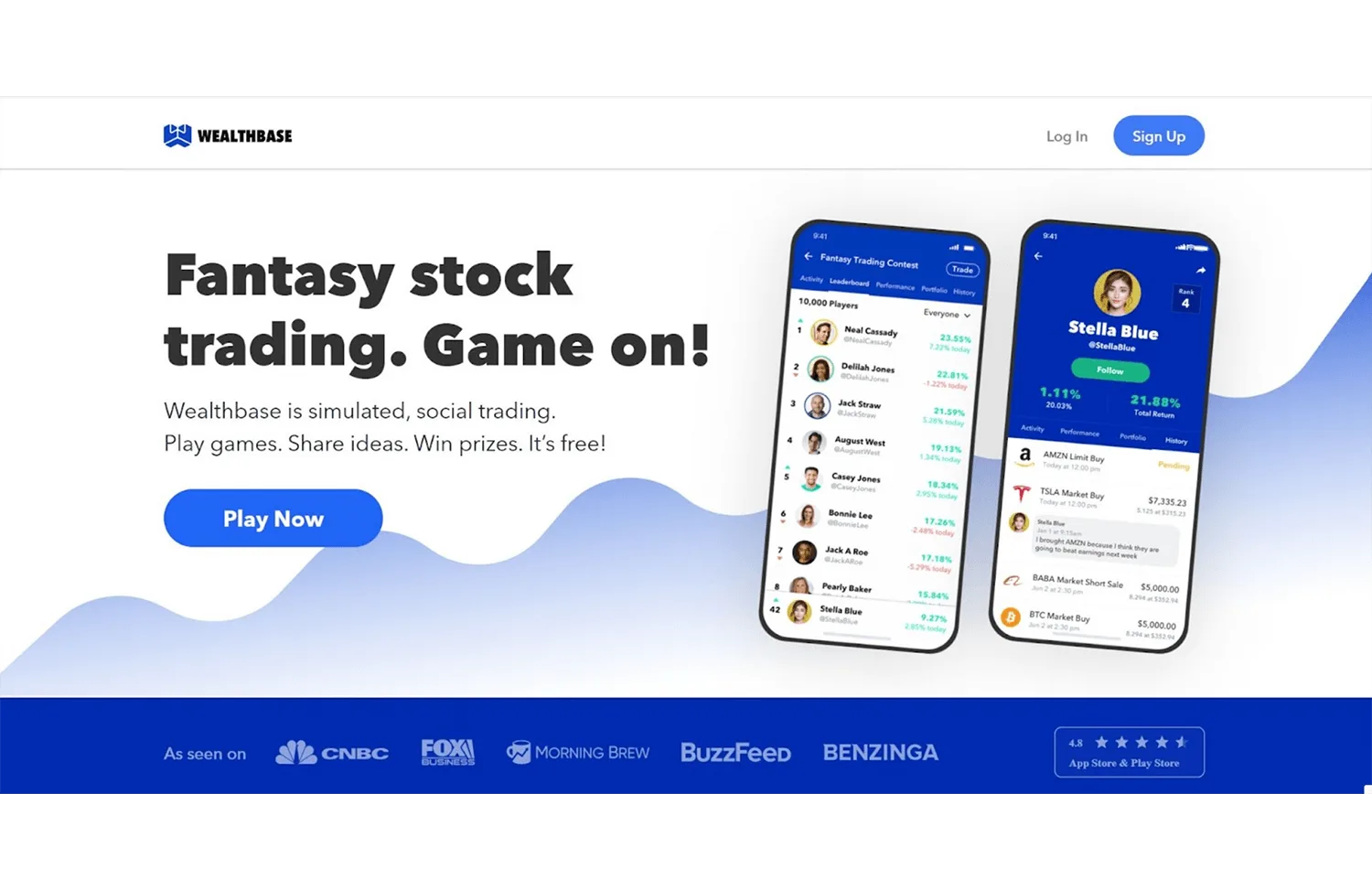 Wealthbase app width=