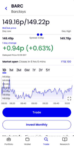 Screenshot of the ii app