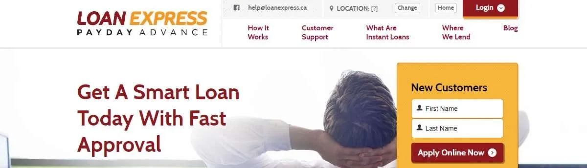 Loan Express home page banner