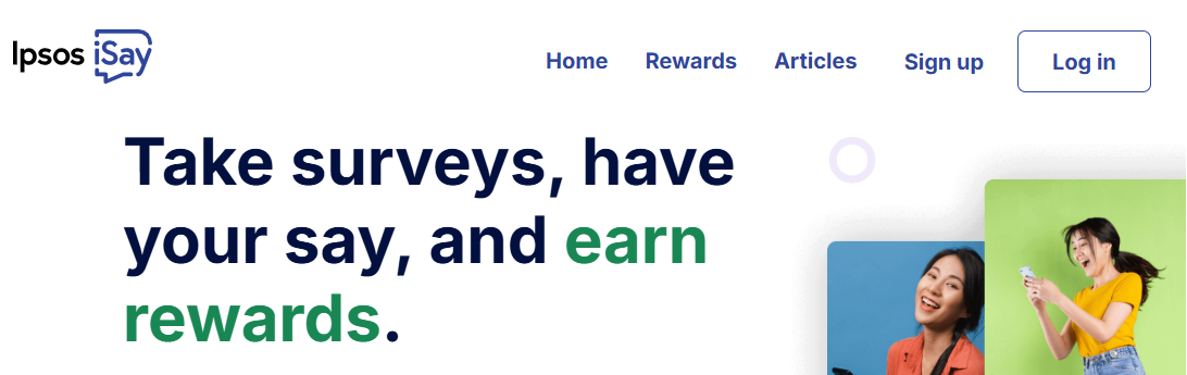 Ipsos iSay homepage banner 